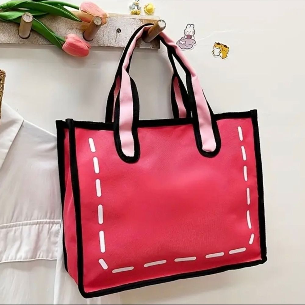 Cartoon Style Tote Bag